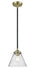 Innovations - 284-1S-BAB-G44 - One Light Mini Pendant - Nouveau - Black Antique Brass