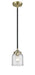 Innovations - 284-1S-BAB-G52 - One Light Mini Pendant - Nouveau - Black Antique Brass