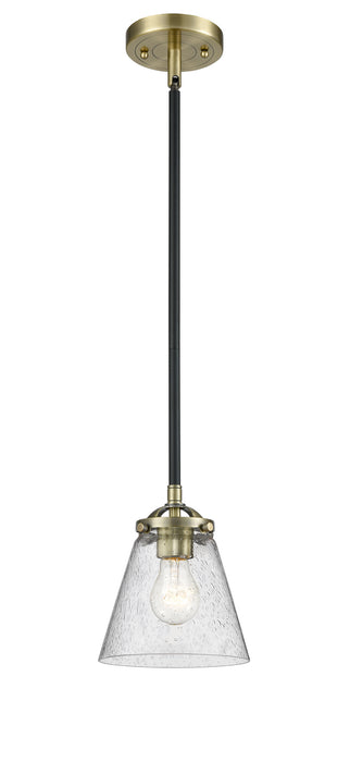Innovations - 284-1S-BAB-G64 - One Light Mini Pendant - Nouveau - Black Antique Brass