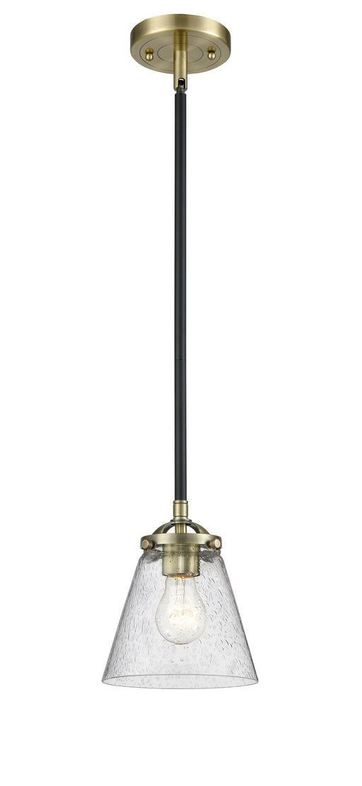 Innovations - 284-1S-BAB-G64 - One Light Mini Pendant - Nouveau - Black Antique Brass