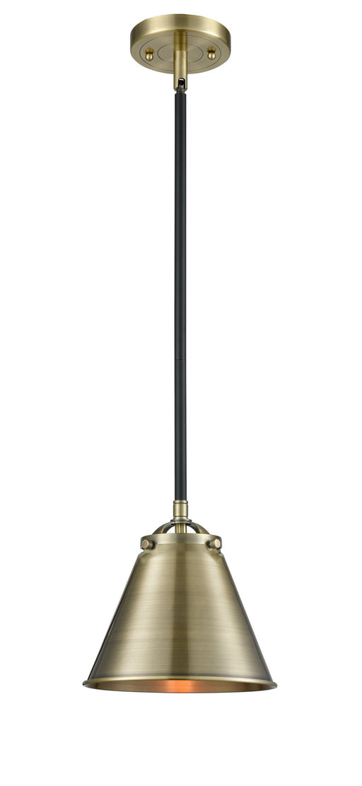 Innovations - 284-1S-BAB-M13-AB - One Light Mini Pendant - Nouveau - Black Antique Brass