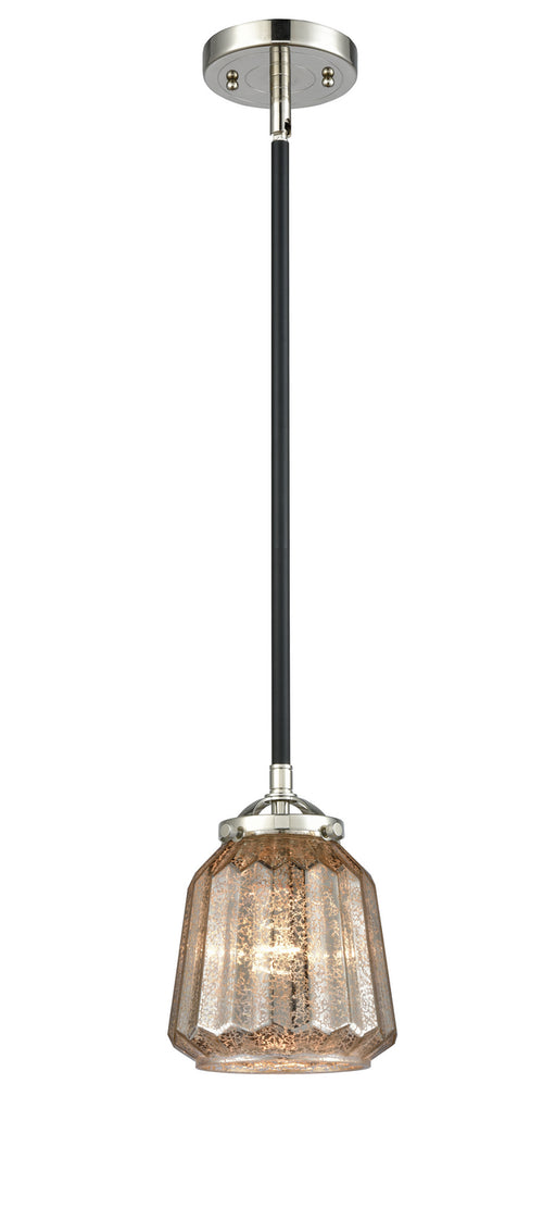 Innovations - 284-1S-BPN-G146 - One Light Mini Pendant - Nouveau - Black Polished Nickel