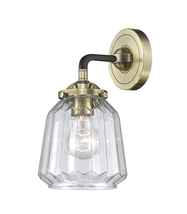 Innovations - 284-1W-BAB-G142 - One Light Wall Sconce - Nouveau - Black Antique Brass