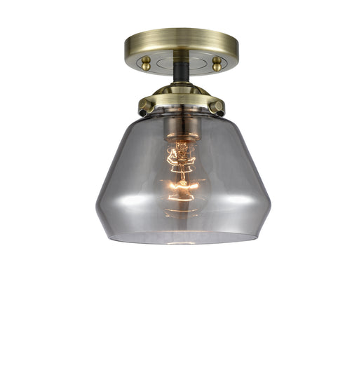 Innovations - 284-1C-BAB-G173 - One Light Semi-Flush Mount - Nouveau - Black Antique Brass