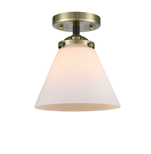 Innovations - 284-1C-BAB-G41 - One Light Semi-Flush Mount - Nouveau - Black Antique Brass