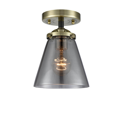 Innovations - 284-1C-BAB-G63 - One Light Semi-Flush Mount - Nouveau - Black Antique Brass