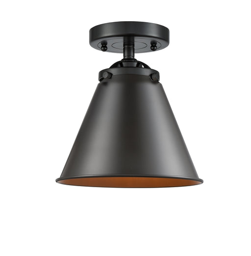 Innovations - 284-1C-OB-M13-OB - One Light Semi-Flush Mount - Nouveau - Oil Rubbed Bronze