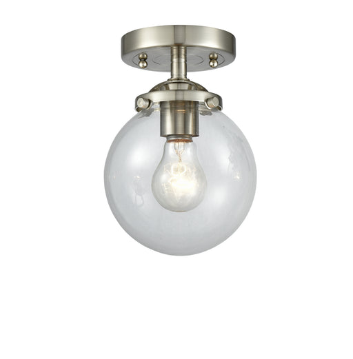 Innovations - 284-1C-SN-G202-6 - One Light Semi-Flush Mount - Nouveau - Brushed Satin Nickel