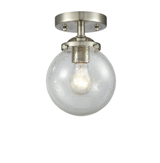 Innovations - 284-1C-SN-G204-6 - One Light Semi-Flush Mount - Nouveau - Brushed Satin Nickel