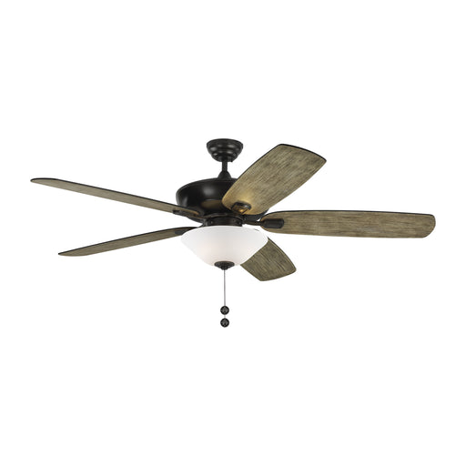 Generation Lighting - 5CSM60AGPD-V1 - 60``Ceiling Fan - Colony Super Max Plus - Aged Pewter / Matte White Glass