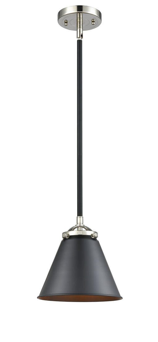 Innovations - 284-1S-BPN-M13-BK-LED - LED Mini Pendant - Nouveau - Black Polished Nickel