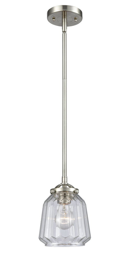 Innovations - 284-1S-SN-G142 - One Light Mini Pendant - Nouveau - Brushed Satin Nickel