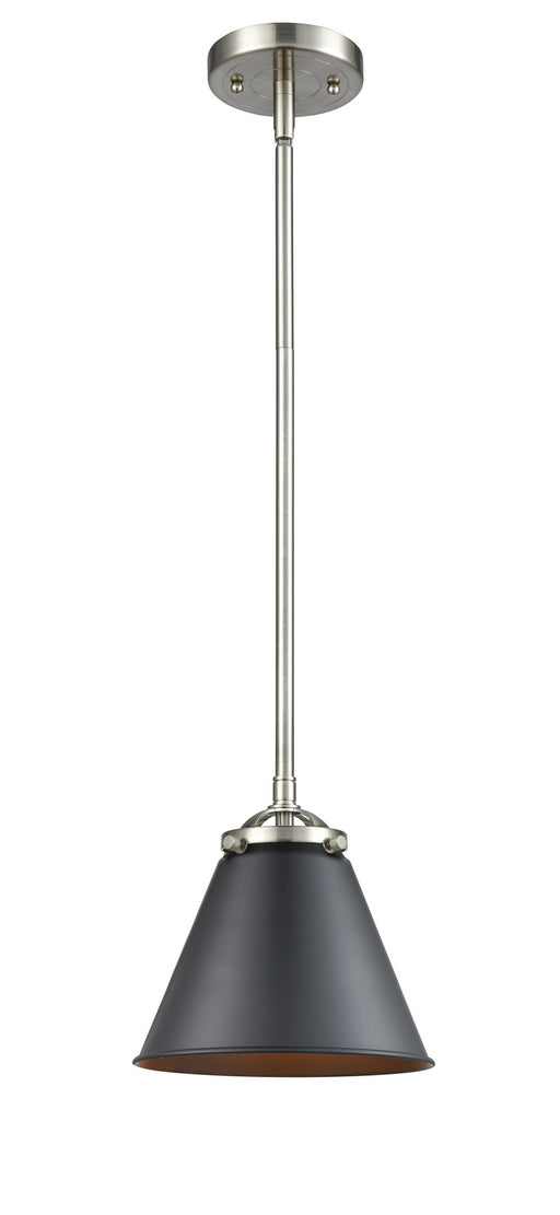 Innovations - 284-1S-SN-M13-BK - One Light Mini Pendant - Nouveau - Brushed Satin Nickel