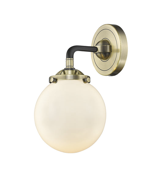 Innovations - 284-1W-BAB-G201-6 - One Light Wall Sconce - Nouveau - Black Antique Brass