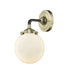 Innovations - 284-1W-BAB-G201-6 - One Light Wall Sconce - Nouveau - Black Antique Brass