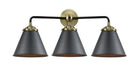 Innovations - 284-3W-BAB-M13-BK - Three Light Bath Vanity - Nouveau - Black Antique Brass