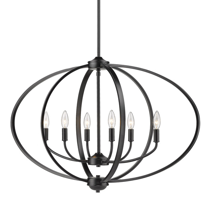 Colson BLK Linear Pendant-Mid. Chandeliers-Golden-Lighting Design Store