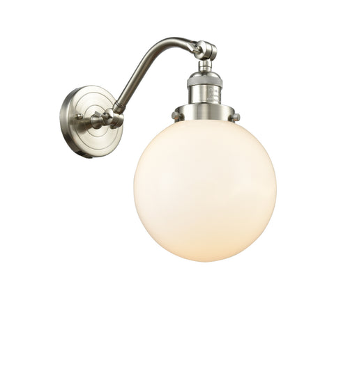 Innovations - 515-1W-SN-G201-8 - One Light Wall Sconce - Franklin Restoration - Brushed Satin Nickel