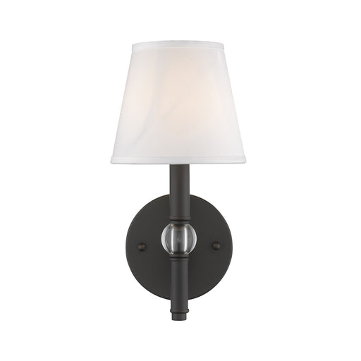 Golden - 3500-1W RBZ-CWH - One Light Wall Sconce - Waverly - Rubbed Bronze