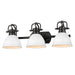 Duncan BLK Bath Vanity Light-Bathroom Fixtures-Golden-Lighting Design Store
