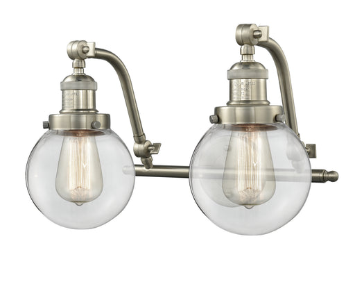 Franklin Restoration Two Light Bath Vanity Brushed Satin Nickel