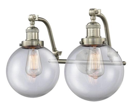 Franklin Restoration Two Light Bath Vanity Brushed Satin Nickel