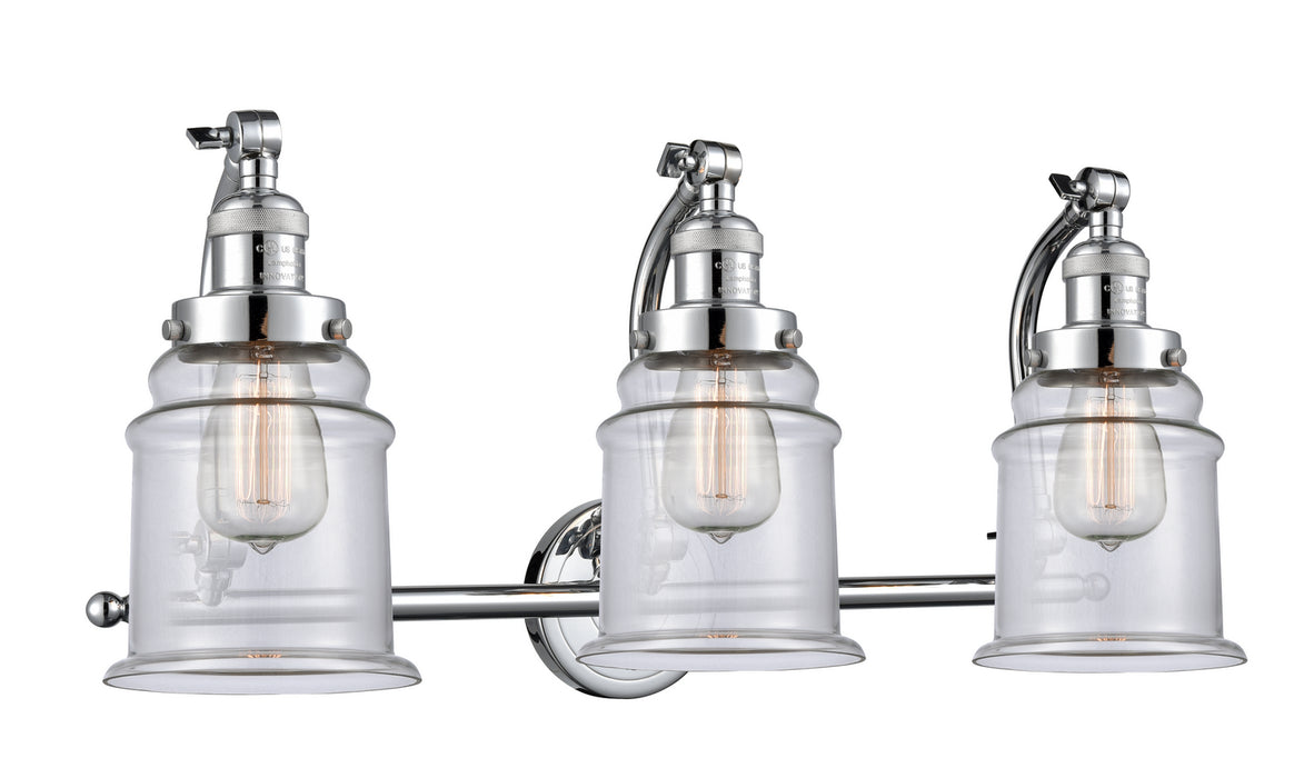 Innovations - 515-3W-PC-G182 - Three Light Bath Vanity - Franklin Restoration - Polished Chrome