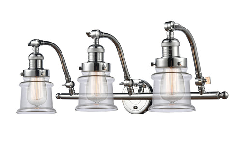 Innovations - 515-3W-PC-G182S - Three Light Bath Vanity - Franklin Restoration - Polished Chrome