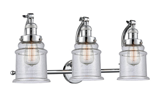 Innovations - 515-3W-PC-G184 - Three Light Bath Vanity - Franklin Restoration - Polished Chrome