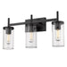 Winslett BLK Bath Vanity Light-Bathroom Fixtures-Golden-Lighting Design Store