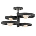 Sloane BLK Semi-Flush Mount-Semi-Flush Mts.-Golden-Lighting Design Store