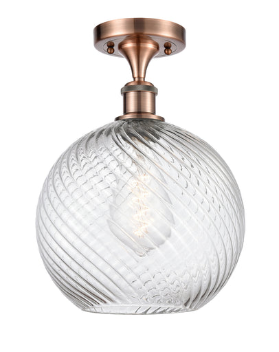 One Light Semi-Flush Mount