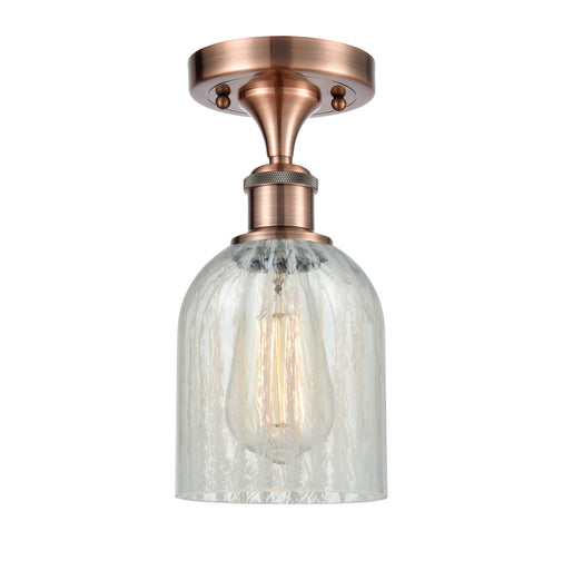 Ballston One Light Semi-Flush Mount Antique Copper