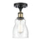 Innovations - 516-1C-BAB-G394 - One Light Semi-Flush Mount - Ballston - Black Antique Brass