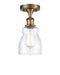 Innovations - 516-1C-BB-G394 - One Light Semi-Flush Mount - Ballston - Brushed Brass