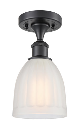 Ballston One Light Semi-Flush Mount Matte Black