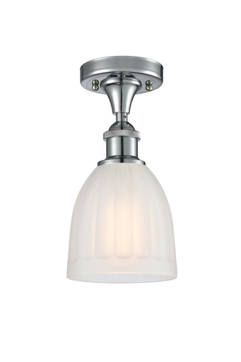 Ballston One Light Semi-Flush Mount Polished Chrome