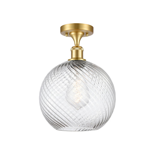 Innovations - 516-1C-SG-G1214-10 - One Light Semi-Flush Mount - Ballston - Satin Gold