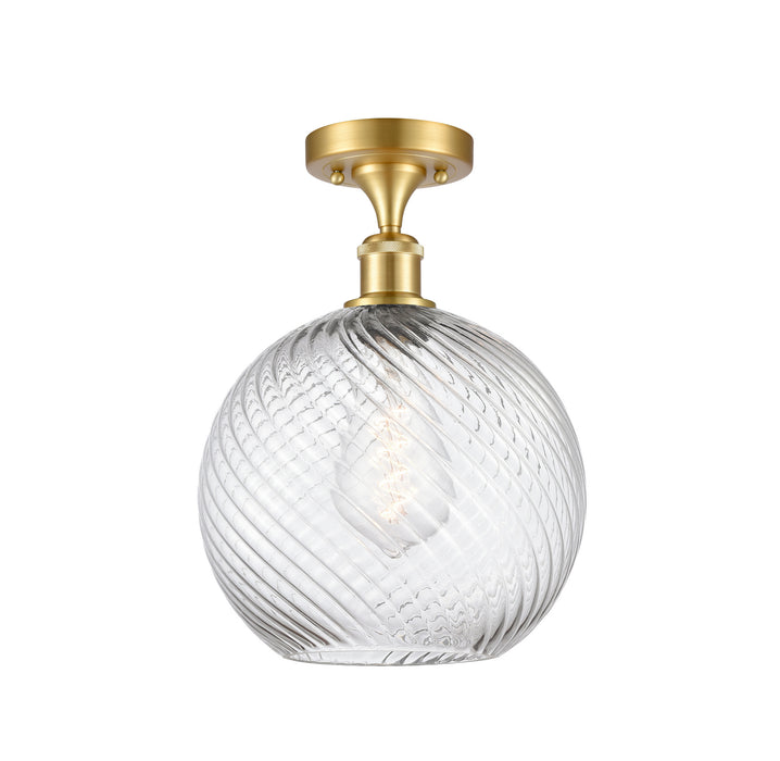 Innovations - 516-1C-SG-G1214-10 - One Light Semi-Flush Mount - Ballston - Satin Gold