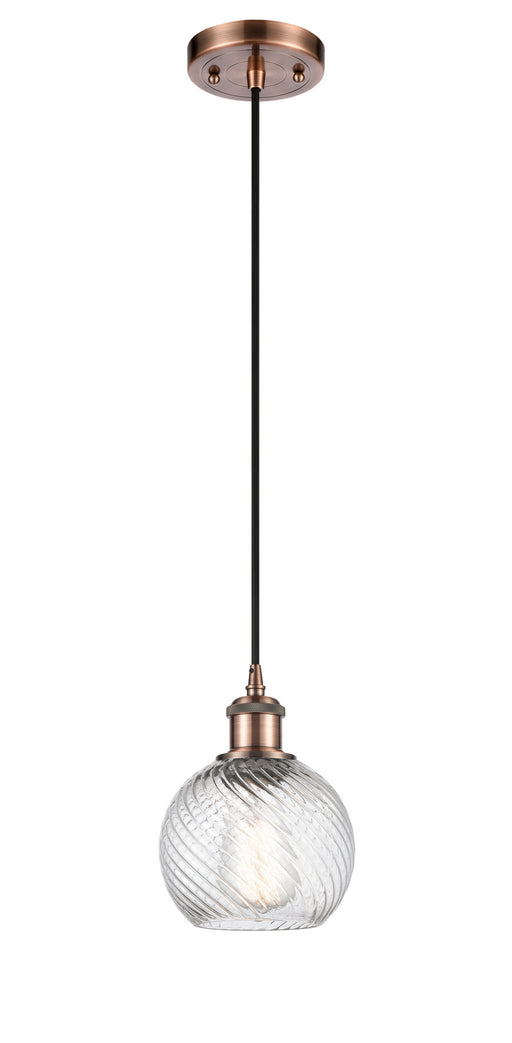 Innovations - 516-1P-AC-G1214-6 - One Light Mini Pendant - Ballston - Antique Copper