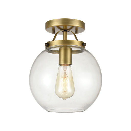 Elk Lighting - 47184/1 - One Light Semi Flush Mount - Bernice - Brushed Antique Brass