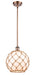 Innovations - 516-1S-AC-G121-10RB - One Light Mini Pendant - Ballston - Antique Copper