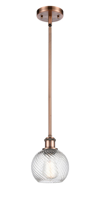 Innovations - 516-1S-AC-G1214-6 - One Light Mini Pendant - Ballston - Antique Copper