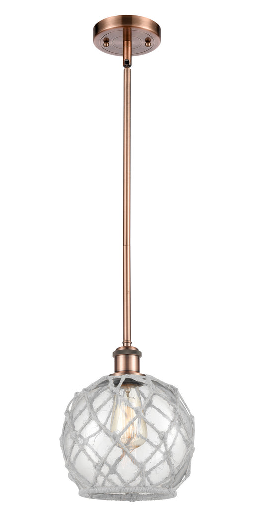 Innovations - 516-1S-AC-G122-8RW - One Light Mini Pendant - Ballston - Antique Copper