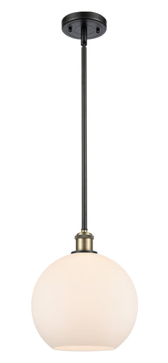 Ballston One Light Mini Pendant Black Antique Brass