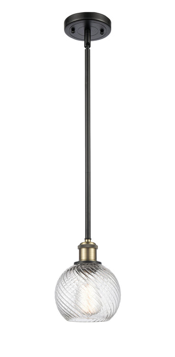 Innovations - 516-1S-BAB-G1214-6 - One Light Mini Pendant - Ballston - Black Antique Brass