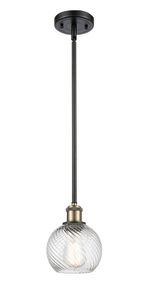 Innovations - 516-1S-BAB-G1214-6 - One Light Mini Pendant - Ballston - Black Antique Brass