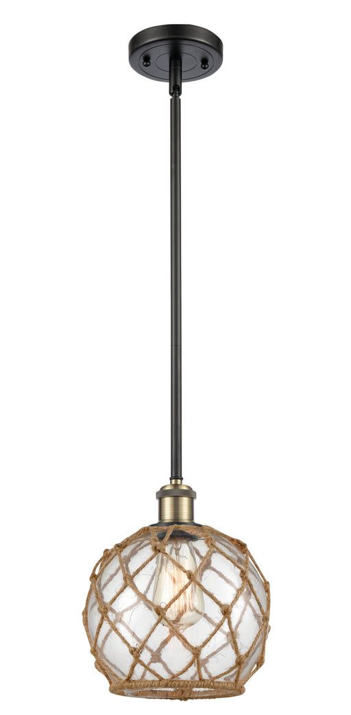 Innovations - 516-1S-BAB-G122-8RB - One Light Mini Pendant - Ballston - Black Antique Brass