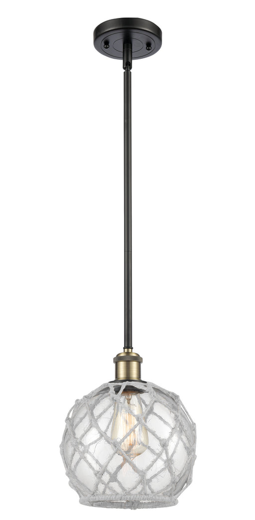 Innovations - 516-1S-BAB-G122-8RW - One Light Mini Pendant - Ballston - Black Antique Brass