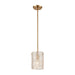 Elk Lighting - 60194/1 - One Light Mini Pendant - Chiseled Ice - Satin Brass